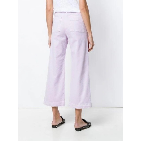 LIKE NEW M.i.h Jeans Caron High-Rise Cropped Wide Leg Pants in Lupin - Picture 10 of 15